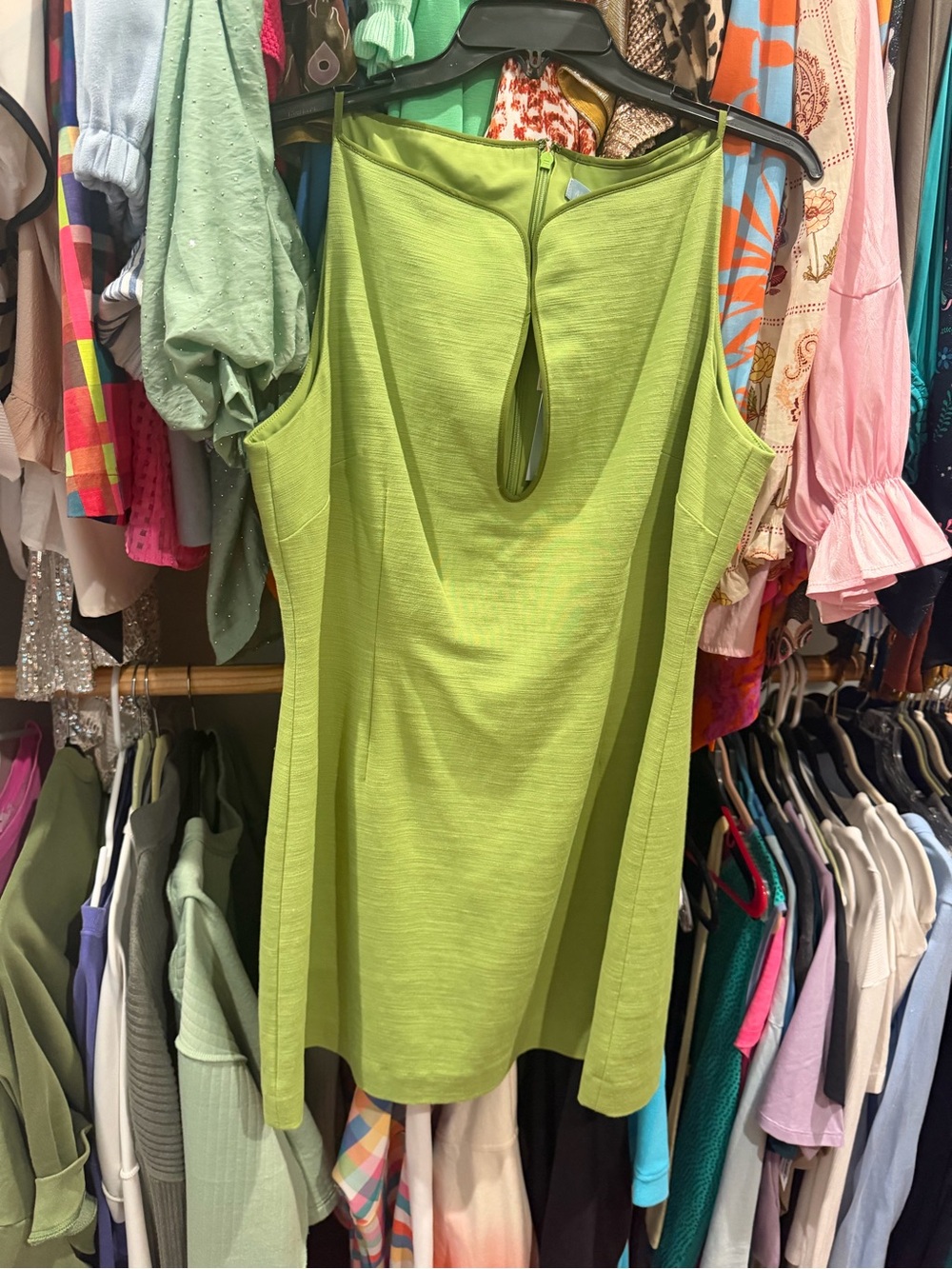 Antonio Melani Lime Green Sleeveless Shift Top